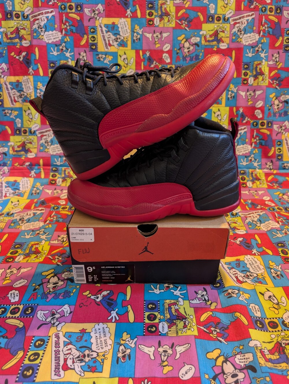 Size 9.5 - Jordan 12 Retro Mid Flu Game Men's w/Box